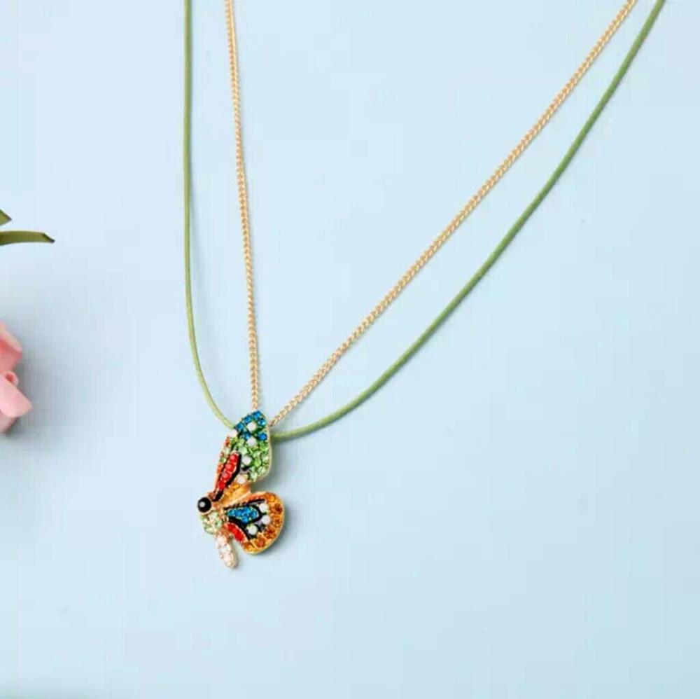 Unique butterfly necklace. 3 for $30.